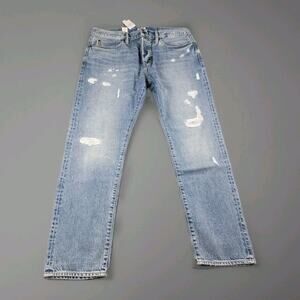 Todd Snyder Slim Fit Darned Selvedge Jeans Size 36/32 Washed Indigo Blue NWT